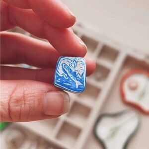 Handcrafted and painted sardines Pendant